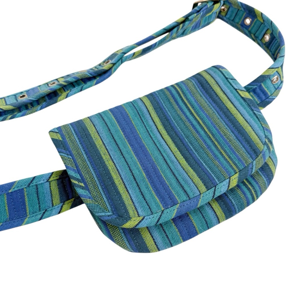 Quilted Koala Belt Bag Happy Blue Stripes - Picture 3 of 7